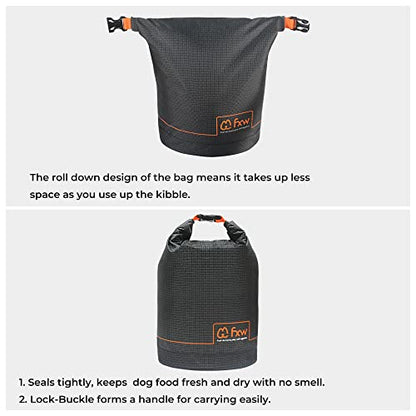 FXW Dog Food Travel Bag, Large Capacity for Travel Kibble Storage, 21 Cups - size: 5L