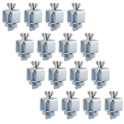 Toolly Butt Welding Clamps - Small Welding Clamps Auto Body Panel Clamps for Edge to Edge Welding, Pack of 16 (1 inch x 1 inch x 2.1inch)