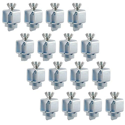Toolly Butt Welding Clamps - Small Welding Clamps Auto Body Panel Clamps for Edge to Edge Welding, Pack of 16 (1 inch x 1 inch x 2.1inch)