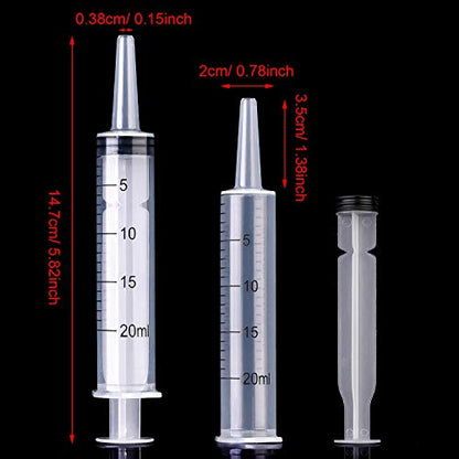 Frienda 20 Packs Syringes Without Needles 20 Ml - size: 20 ml