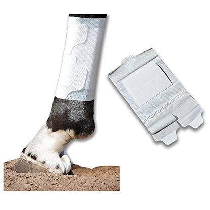 Equine BandaFlex Non-Adhesive, Disposable, Washable and Reusable Bandages (Large) - size: Large