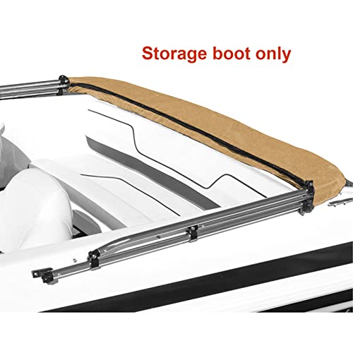 SavvyCraft Boat Bimini Top Cover Storage Boot, Beige 97"-103" W - color: Beige, size: 97"-103" W