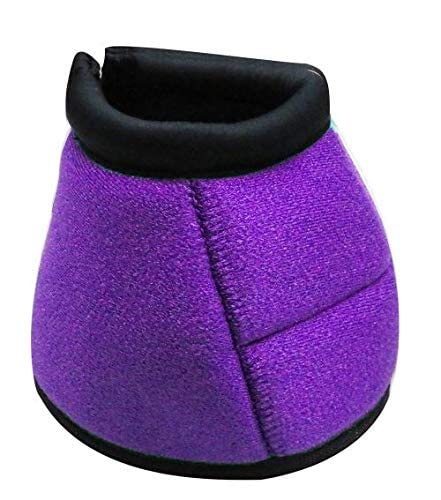 Showman Elite Equine Bell Boots - color: Purple, size: Medium