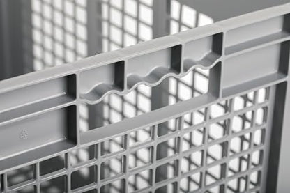 Hudson Exchange 24 x 16 x 8" (2 Pack) Mesh Straight Wall Handled Storage Container Tote, Gray - color: Gray, size: 2 Pack
