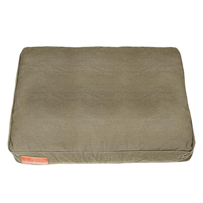 WHITEDUCK Dog Bed Cover (Olive) 35" Lx20 Wx4.3 th (M) - color: Olive - Only Cover, size: Medium
