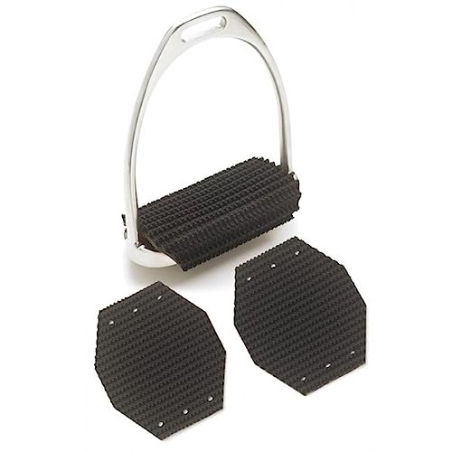 Millenium Super Comfort Wrap-around Stirrup Iron Pads, Black, 4.75