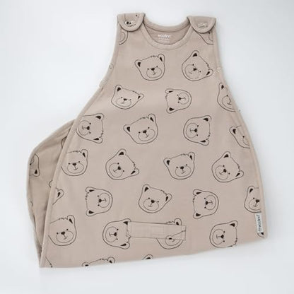 Woolino Toddler Sleeping Sack, 4 Season, Merino Wool and Organic Cotton, Baby Sleep Bag, 2-4 Years, Teddy Bear - color: Teddybear