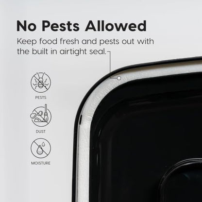 IRIS USA Dog Food Storage Container, Up to 40 lbs, Smoke, Made in USA - color: Smoke, size: 40 lbs