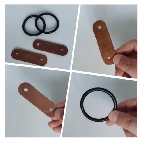 Durable Peacock Safety Stirrup Rubber Rings & Leather Tabs Replacement Set – Compatible with Extreme, Amidale, Shires, and Most Peacock Stirrups – Ideal for Equestrian Riding