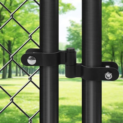 1-5/8'' Chain Link Fence Gate Post Hinge, 2 Pcs Gate Hinges with 1-5/8" Female Hinges(2 Pcs), Heavy Duty Fence Gate Frame Hinge - size: 1-5/8" (2 Male + 2 Female)