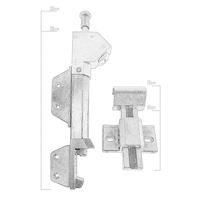 Gate Latch Magnetic Top Pull Latch Keeper for Pet Garden or Fenced Safety Outdoor Anti-Theft Gate Latch 12 Inch Black Magna Latch Gates Protector for Pet Ideal for Any Residential Gate