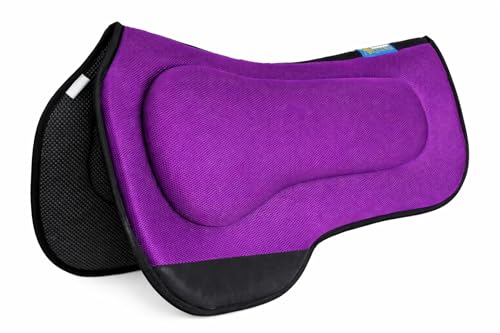 27"x18" Western Round Skirt Barrel Neoprene Saddle Pad Purple 39199PR
