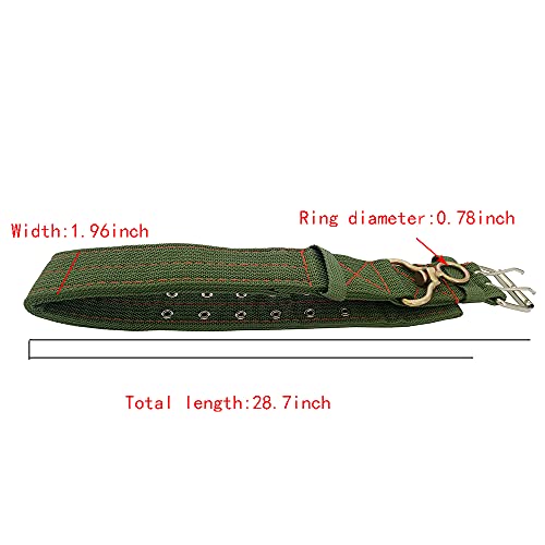 Adjustable Four-Layer Nylon Thickened Cow Collar with 2-Rows Metal Buckle and Traction Chain for Horse, Sheep, Cattle, Dog, Camel (28.7inch) - color: 28.7inch