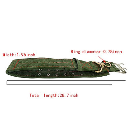 Adjustable Four-Layer Nylon Thickened Cow Collar with 2-Rows Metal Buckle and Traction Chain for Horse, Sheep, Cattle, Dog, Camel (28.7inch) - color: 28.7inch
