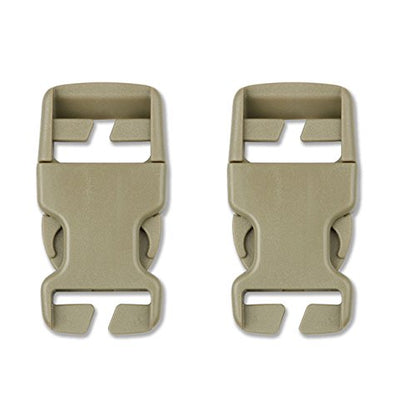 DYZD Plastic Buckle Repair Kit Quick Release Buckles No Sewing Required for Backpack Bag (2pcs Khaki,25 mm) - color: 2pcs Khaki