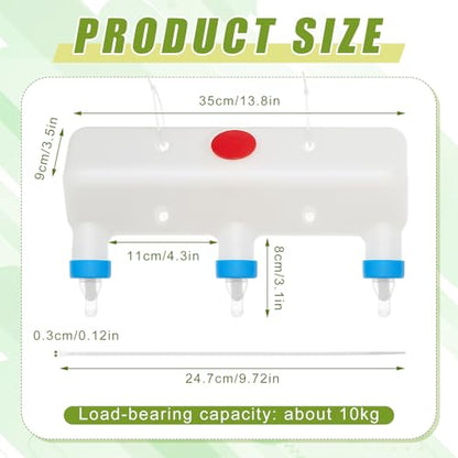 Threlaco 3 Pacifier Small Animal Milk Feeder 3 L/101.45oz Puppy Lamp Goat Milk Feeder Farm Water Bottle Dispenser Animal Drinking Equipment for Professional Breeding - size: 3 Size
