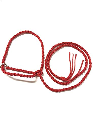 adustable goat halter and lead red sheep halter small livestock halter