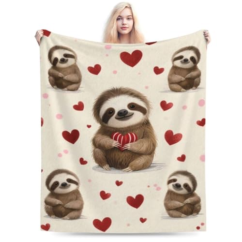 Sloth Blanket, Soft Plush Fleece Animal Throw Blanket - Cozy Warm Stuff Blankets Bedding Sloth Gifts for Women Girls Kids Adults 40"X50" - color: Sloth, size: 50"x40"