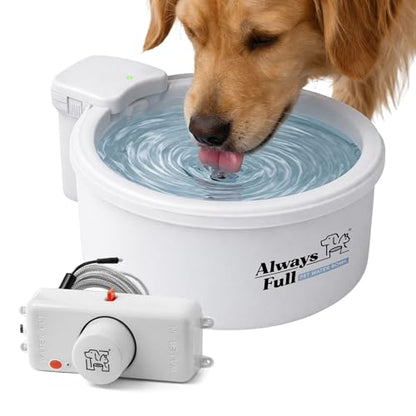 9" Self-Refilling Dog Water Bowl with Wall Unit - size: 9" Bowl, style: Wall Unit