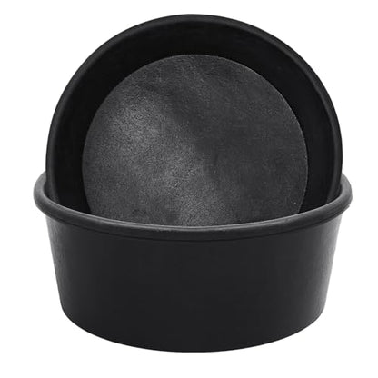 Sadnyy 4 Pcs 4 Quart/ 1 Gallon Rubber Feeder PanUtility Horse Feed Bucket - size: 4 Quart/ 1 Gallon