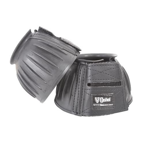 CASHEL Bell Boots Rubber, Black, Size: L (BB-BL-L)