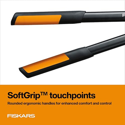 Fiskars 25” PowerGear2 Garden Bypass Loppers, 1.75" Capacity Tree Trimmer | Branch Cutter Tool, Multiplies Cutting Power for Easier Pruning, Heavy-Duty & Sharp Steel Blade with Low-Friction Coating - style: 25 in