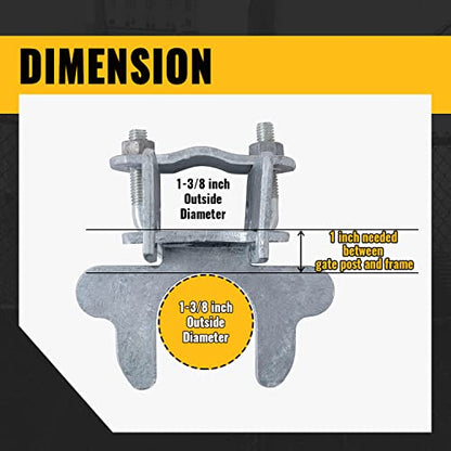 VIVIDA 1-3/8" Dog Kennel Latch, Kennel Gate Latch Replacement, 2 PCS - size: 1-3/8" (2 PCS)