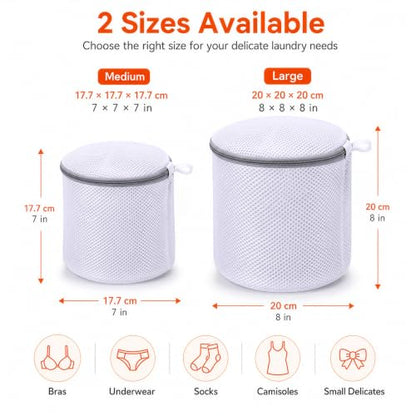 Kimmama Bra Washing Bag for Laundry, Lingerie Bag for Washing Delicates, 7" - size: 3M(7x7x7")