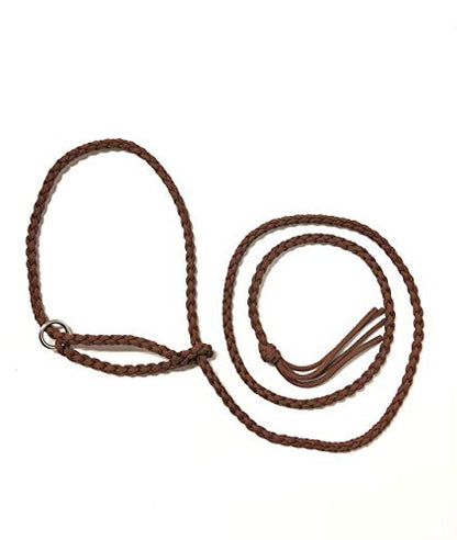 adustable goat halter and lead chocolate brown sheep halter small livestock halter