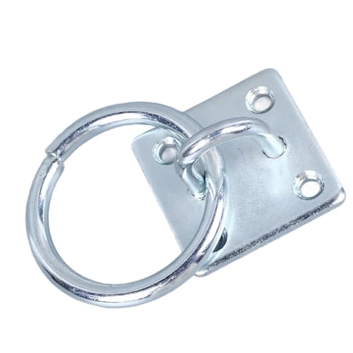 Tie Ring,Tie Ring Plate Horse Barn Supplies for Stable Horse Bathing | Tie Ring for Horses, Metal Block Tie Ring Replacement Hitching Rings Tie down ﻿