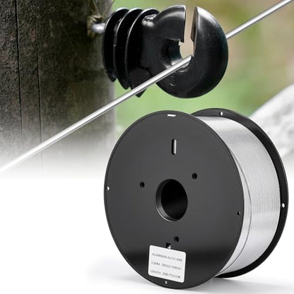 Gisafai 2000 ft 14 Gauge Aluminum Wire for Electric Fencing - size: 2000 ft 14 Gauge