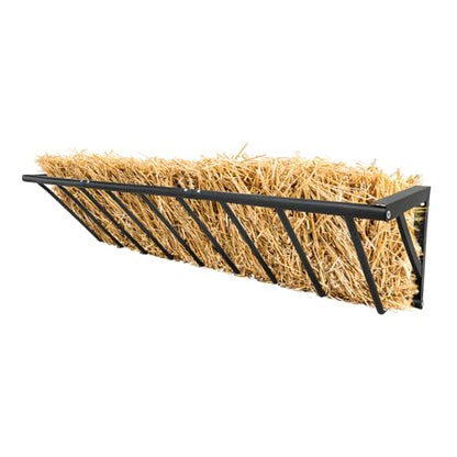 PeakPursuit Hay Feeder for Horses, 63" Long Wall Mounted Hay Rack
