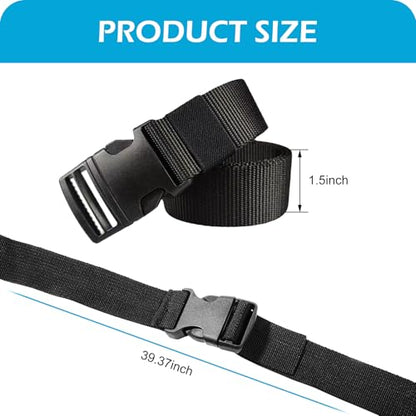 2PCS Car Battery Tie Down Strap, Adjustable Buckle Battery Strap, 39In Battery Hold Down with Quick Release Buckle, Universal for Cars, SUVs, Boats, Luggage Belt and More