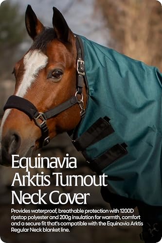 Equinavia Arktis Turnout Neck Cover 200g | 1200D - Deep Green - S - color: Deep Green, size: S