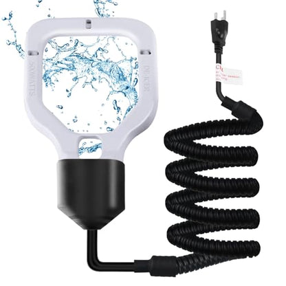 Varesee 500W Chicken Water Deicer, 50Gal for Plastic Waterer, Liverstock Water Heater, Cast Aluminum Submersible De-icer, Bird Bath Deicer with Built-in Thermostat Control