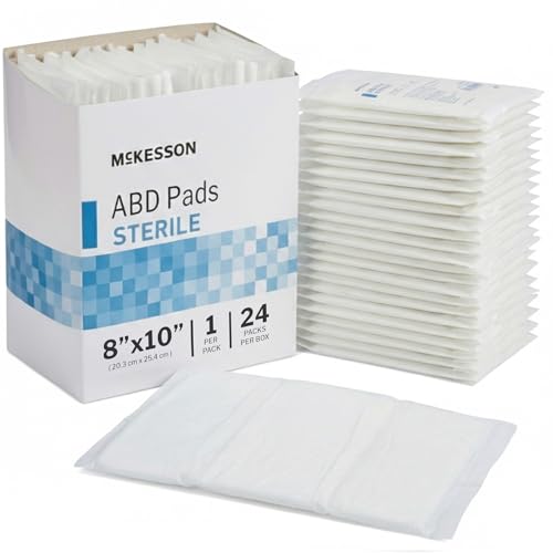 McKesson Sterile ABD Pads, Non Stick Gauze Dressing, 8 x 10 in, 48 ct