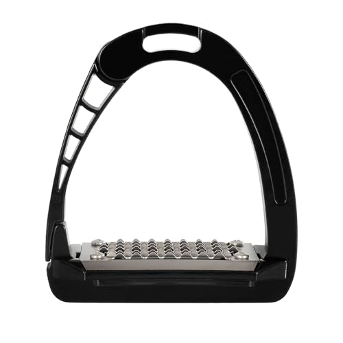 Acavallo Alupro Junior Stirrups, One Size, Black, Set of 2 - color: Black