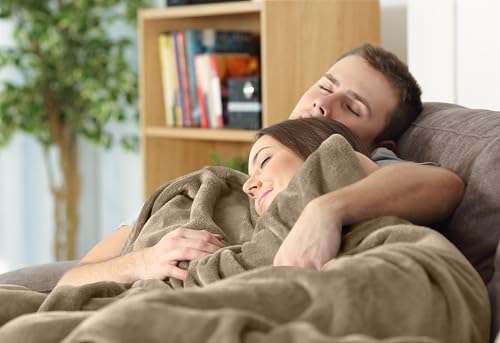 Utopia Bedding Ultra Soft Fleece Bed Blanket Throw Size Camel (50x60 Inch) - color: Camel, size: Throw (50x60 Inch)