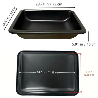 10 Gallon All-Purpose Utility Tub, 29" L x 21" W x 6" H (Resin Code #2) USA