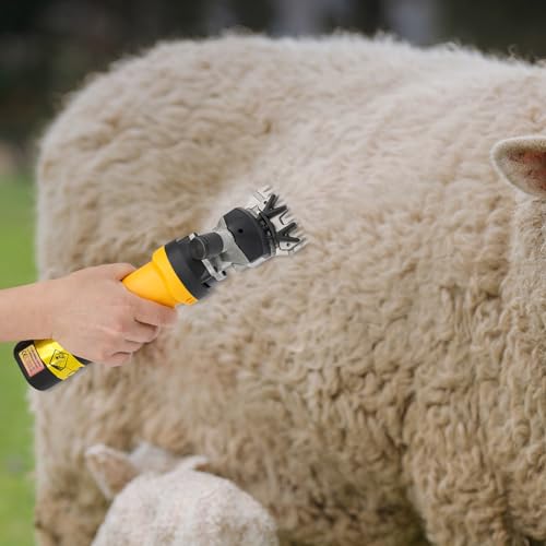 Electric Sheep Clippers, Professional Pet Hair Grooming Shears, Goat Alpacas Thick Trimmer, 6 Speeds Animal Livestock Cutting Kit, 690W Heavy Duty Carpet Shearing Machine for Farm Rooms