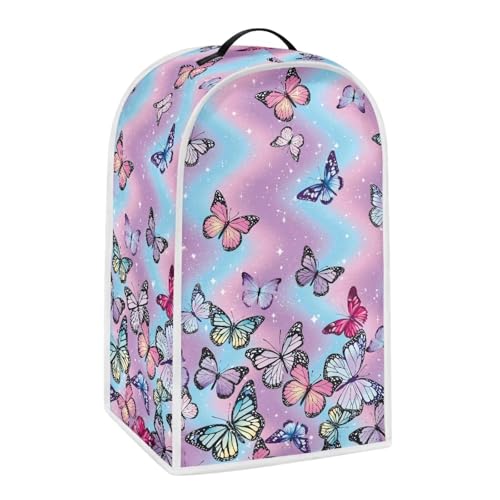 Appliance Dust Cover with Hook Comfortable Stylish Protective Cover Stand Blender Cover Fashion Blender Cover Colorful Butterfly - color: Colorful Butterfly
