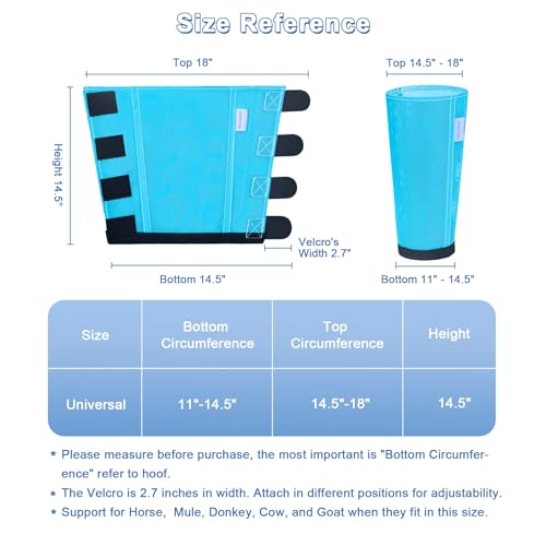 Fly Boots for Horses Set of 4, Loose Fitting Mesh Horse Fly Boots Leggings, Reduce-Stomping Adjustable Equine Leg Wraps & Socks, Stay Up Not Sag, No Rub (Sky Blue) - color: Sky Blue
