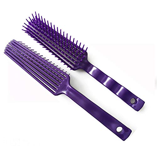 2pcs Horse Pet Detangler Plastic Comb for Long Tail Mane Forky Comb Useful 3030 by SXYH - color: Purple
