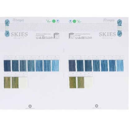 Scheepjes Skies Light-Heavy Color Swatch Card, 1 Card - color: Skies Light-Heavy colour