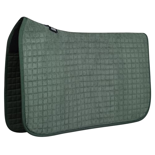 Tackmore All-Purpose Square Quilted Western Saddle Pad, Horse Saddle Pad - color: Green