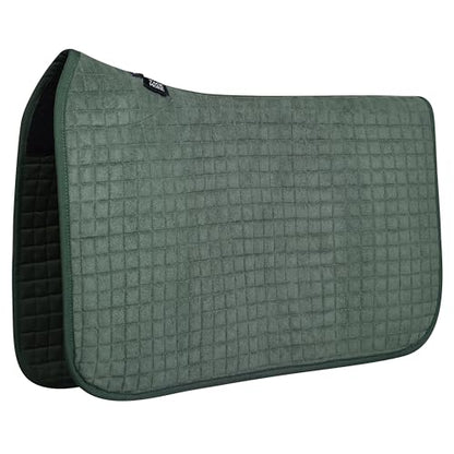 Tackmore All-Purpose Square Quilted Western Saddle Pad, Horse Saddle Pad - color: Green