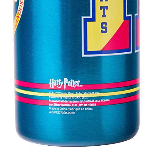 Silver Buffalo Harry Potter Hogwarts Stainless Steel Water bottle with Strap, 27-Ounces (Pack of 12) - color: Harry Potter, size: 27 Ounces (Pack of 12)