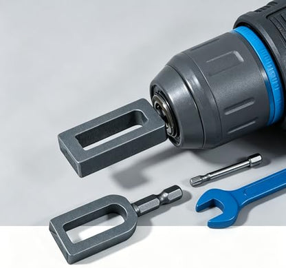 2 Pcs Wire Twister Tool for Drill, Iron Wire Twister/Knotter with 1/4" Hex Shank, Professional Wire Twisting Tool for Fencing, Rebar Tying, and Construction