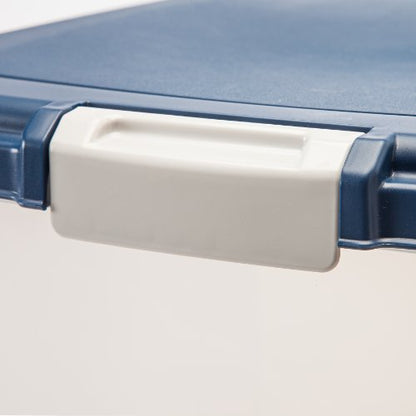IRIS USA Dog Food Storage Container, Up to 54 lbs, Navy, Made in USA - color: Navy, size: 54 lbs