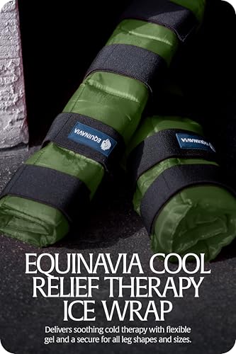 Equinavia Cool Relief Therapy Equine Ice Boots for Horses-Gel Cooling Wraps - color: Green